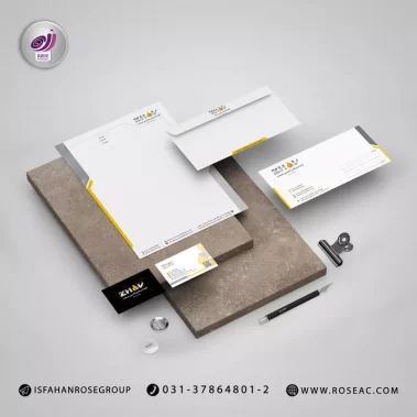 طراحی ست اداری ژاو اندیشان اکسین صنعت